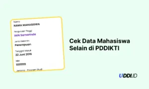 Cek Data Mahasiswa Selain di PDDIKTI